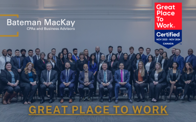 Bateman MacKay Celebrates a  Sixth Consecutive Year as a  ﻿Great Place to Work