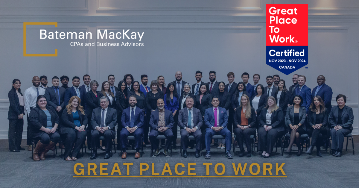 Bateman MacKay 6th Consecutive Year as a Great Place to Work